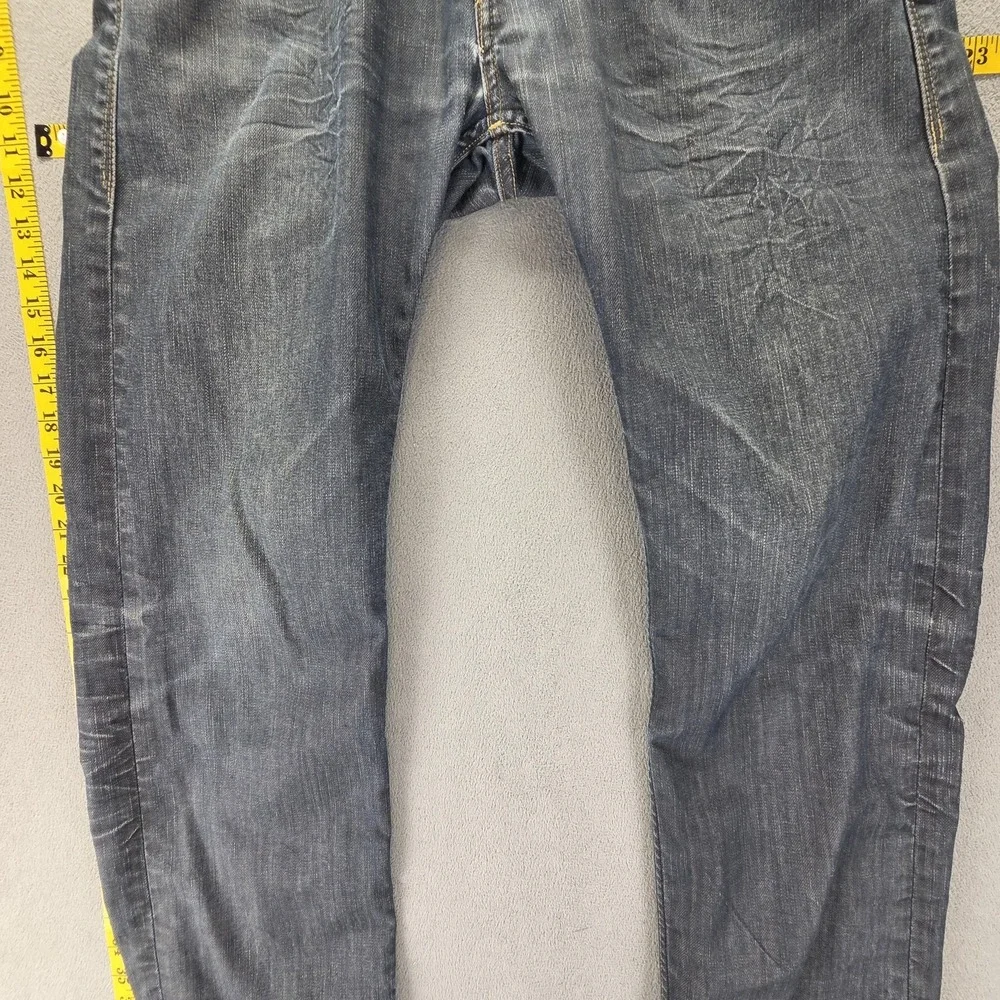 Vintage Levis 504 Jeans Mens 32x32 Blue Engineered Flap Pocket Honeycomb Zip Fly